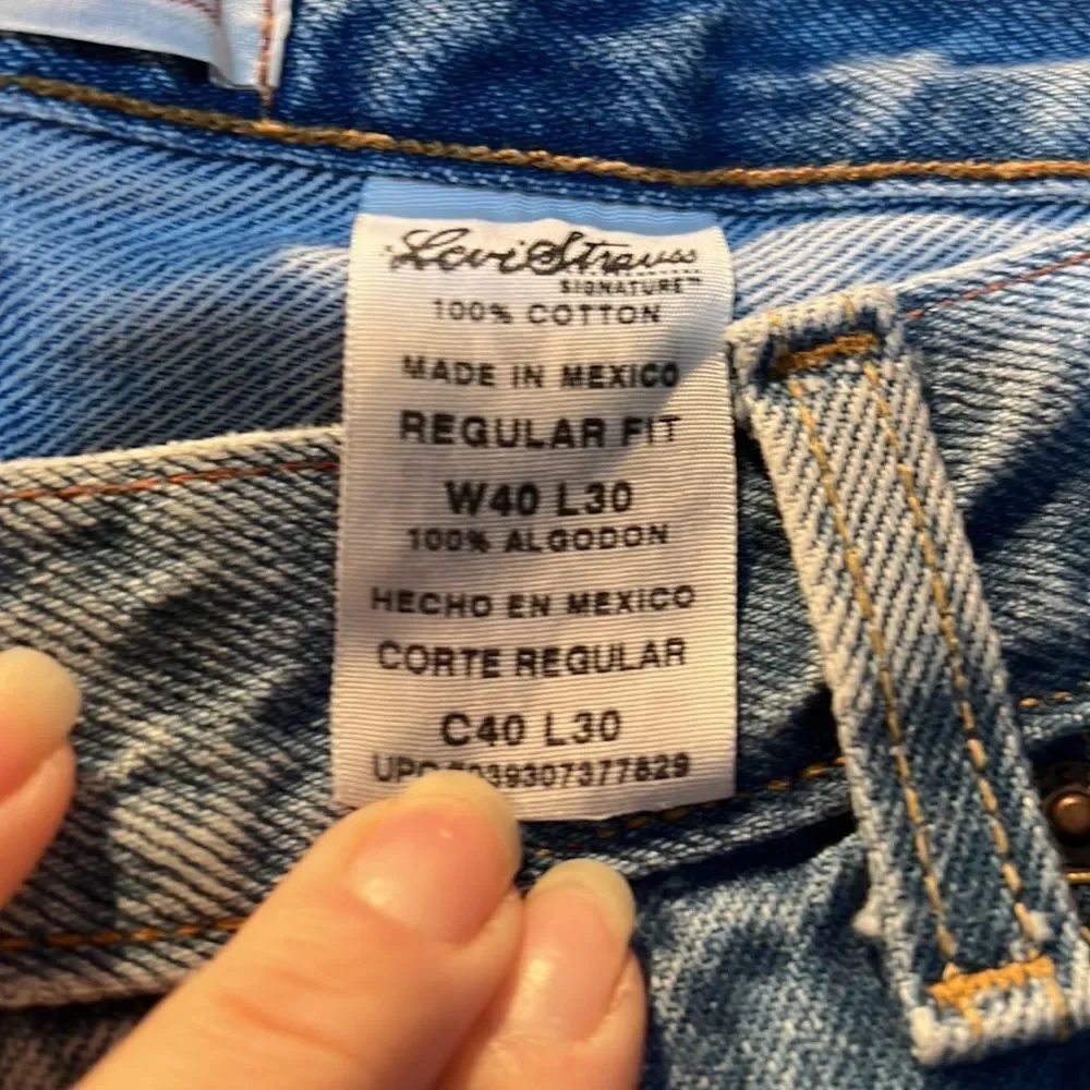 Mens Levi’s Straus Signature Jeans 40W 30 L
